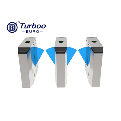 Sistema biométrico do controle de acesso do torniquete retrátil durável da barreira da aleta