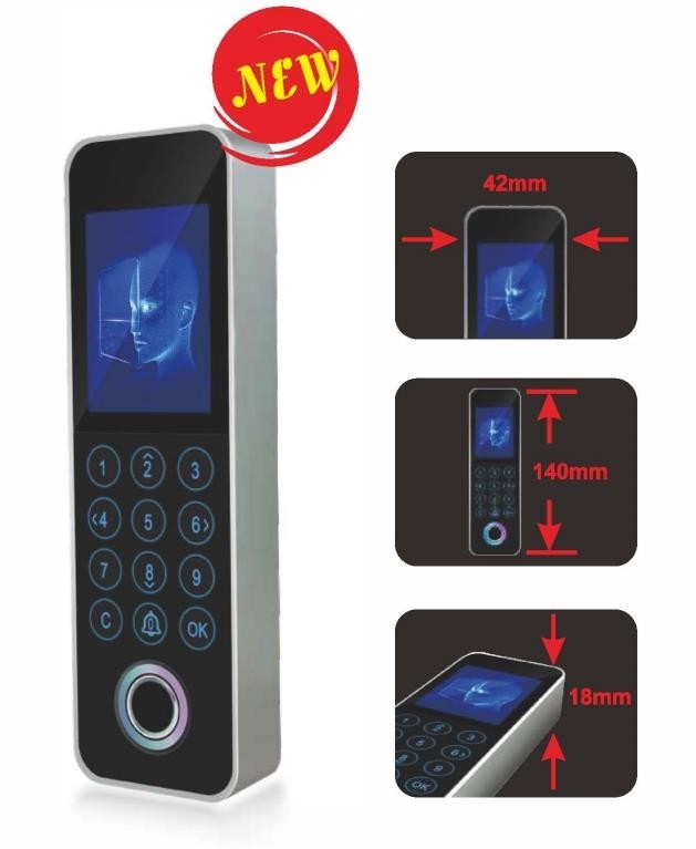 Porta biométrica do torniquete do controle de acesso de Smart Card da impressão digital do sistema do reconhecimento de cara IP65