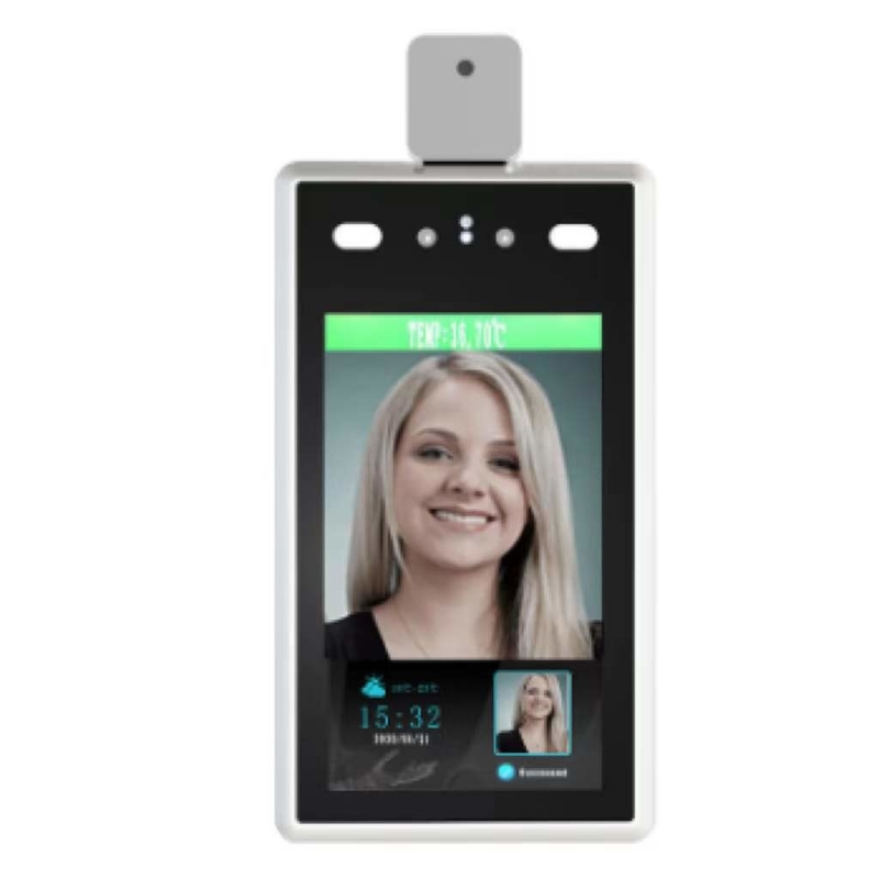 Dispositivos verticais de 2MP Biometric Face Recognition com temperatura