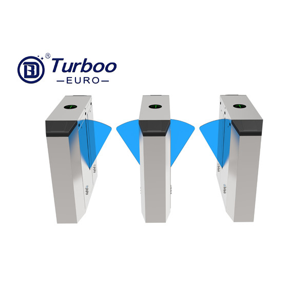 Sistema biométrico do controle de acesso do torniquete retrátil durável da barreira da aleta