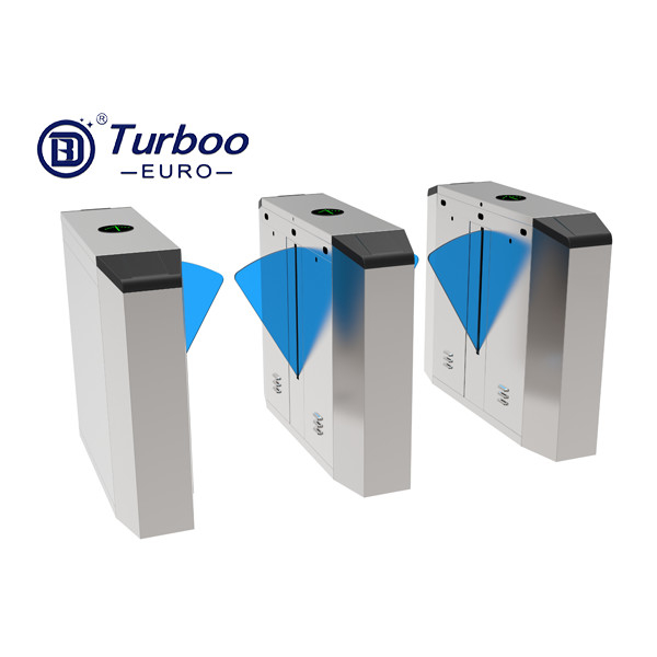 Sistema biométrico do controle de acesso do torniquete retrátil durável da barreira da aleta